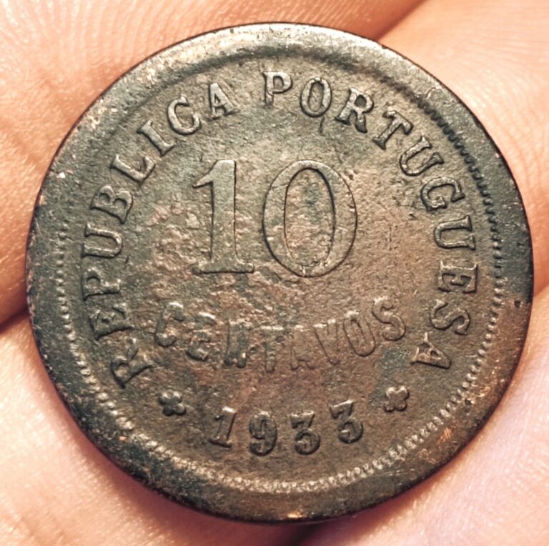 Read more about the article Portuguese Guinea Bissau 10 centavos 1933 coin (RARE! Key date!)