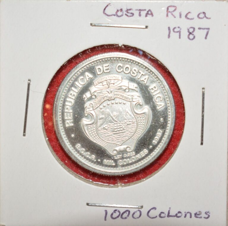 Read more about the article 1987 Costa Rica 1000 Colones -Proof silver- Oscar Arias Nobel Peace Prize -#5172