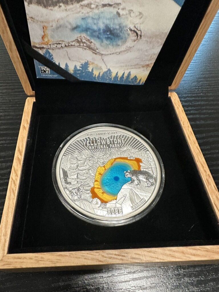 Read more about the article 2022 Barbados Colours of Nature Yellowstone 150 Gram Silver Coin