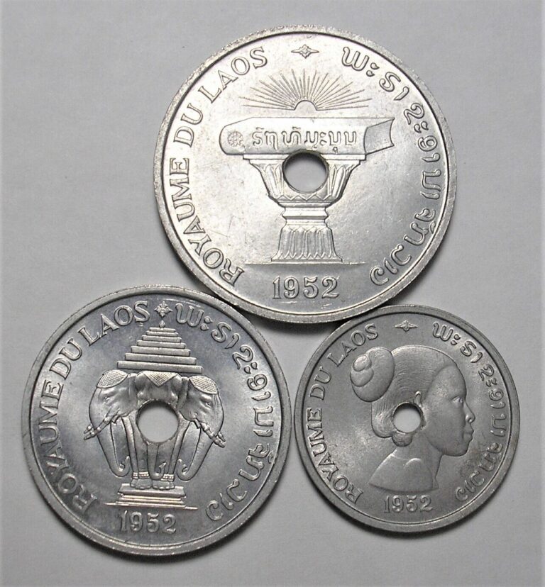 Read more about the article Lot of 3 Uncirculated VINTAGE 1952 LAOS cents + Free Shipping