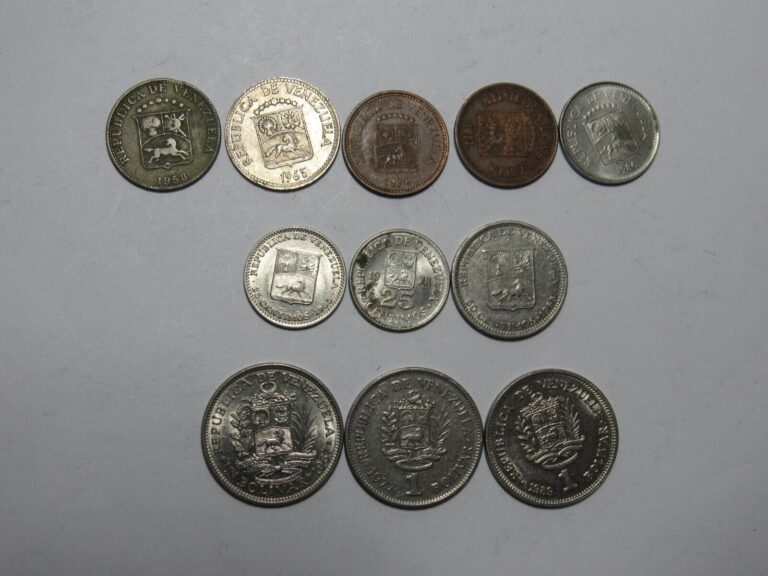 Read more about the article Lot of 11 Different Old Venezuela Coins – 1958 to 1989 – Circulated