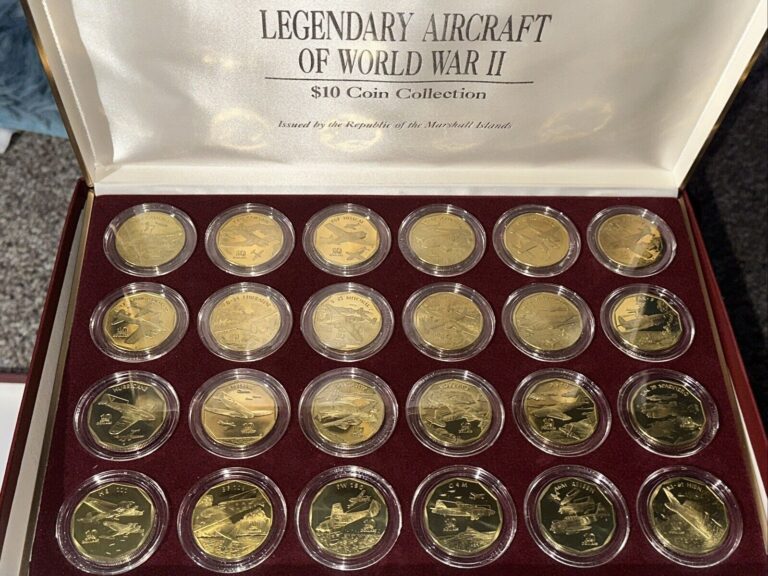 Read more about the article Legendary Aircraft of World War II 1991 Marshall Islands $10 X24 Coin Set