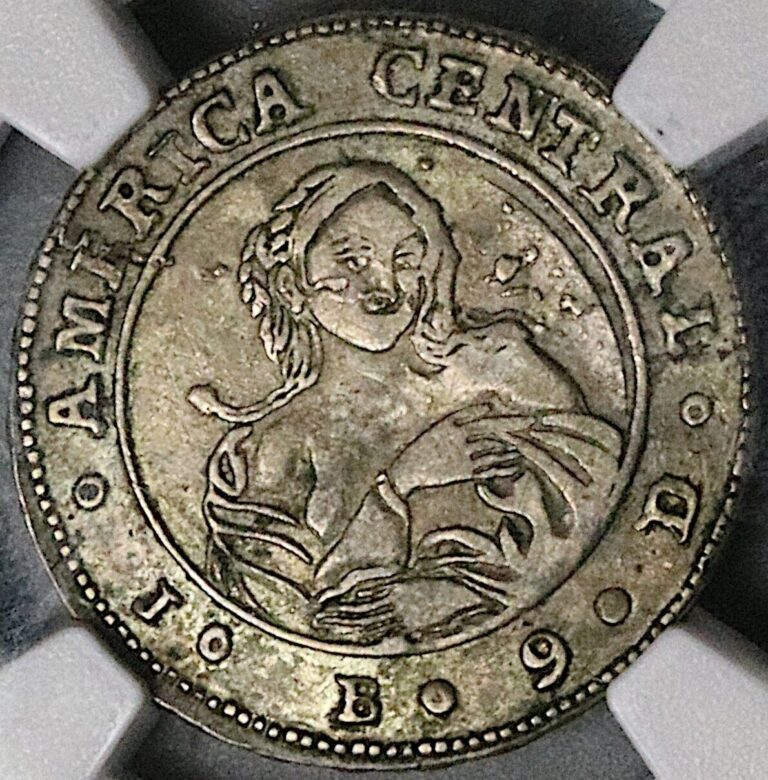 Read more about the article 1849 NGC XF 45 Costa Rica 1 Real Coffee Tree Woman Silver Coin (23081601C)