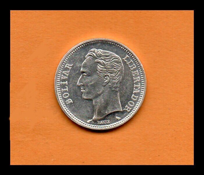 Read more about the article Venezuela UNC Coin  2 Bolivares de 1960  Silver .835  10 gr. 27mm (Low Shipping)