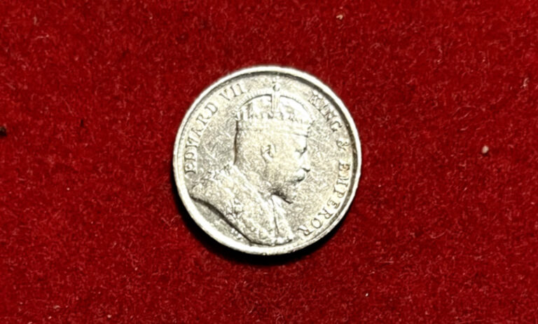 Read more about the article Straits Settlements 1902 5 Cents KM#20 Silver Coin T635