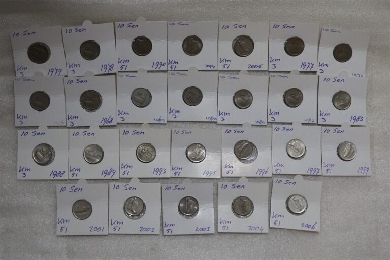 Read more about the article MALAYSIA – 10 SEN – MASSIVE 26 COINS LOT B49 #892