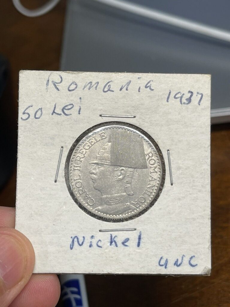 Read more about the article 1937 Romania 50 Lei Coin Excellent Condition High Value
