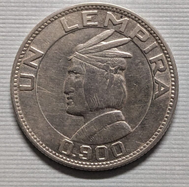 Read more about the article 1935 HONDURAS 1 UN LEMPIRA COIN – LARGE SILVER COIN