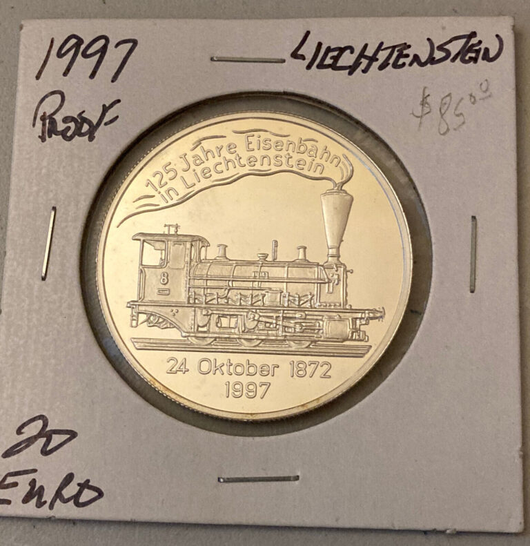 Read more about the article 1997 LIECHTENSTEIN 20 EURO SILVER COIN PROOF