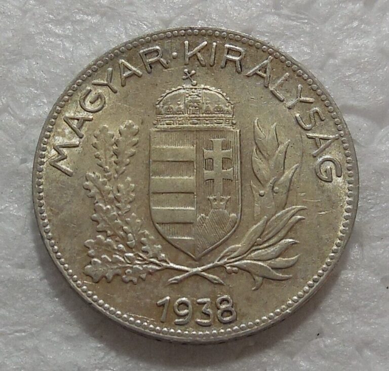 Read more about the article 1938 BP HUNGARY 1 PENGO SILVER COIN XF-AU