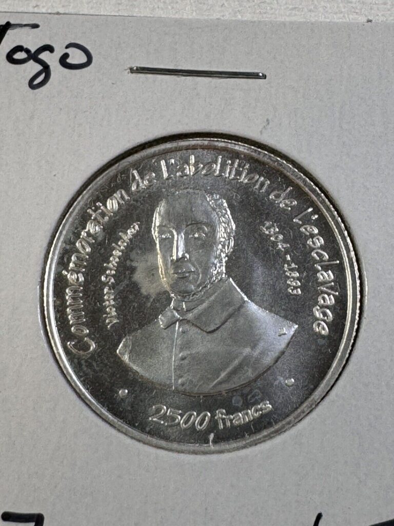 Read more about the article 2007 Togo 2 500 Francs Abolition of Slavery Silver Coin Low Mintage