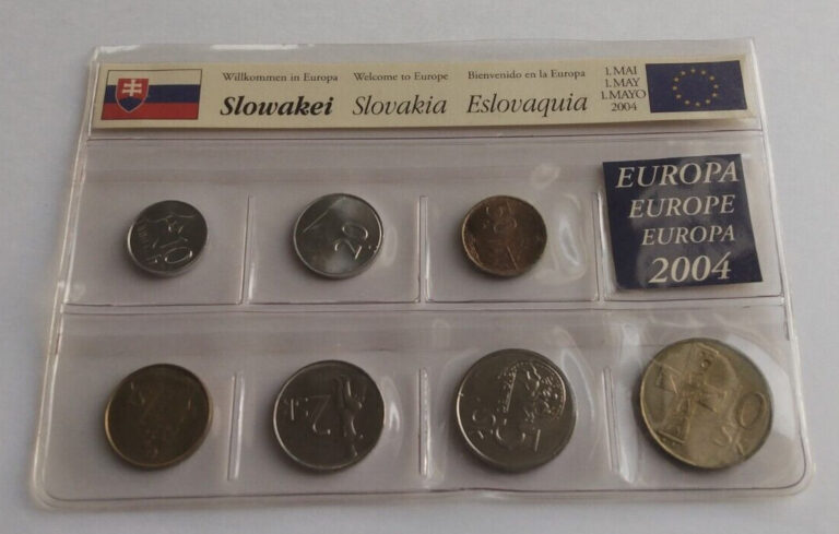 Read more about the article SLOVAKIA PRE EURO UNC 7 PIECE SPECIMEN COIN SET