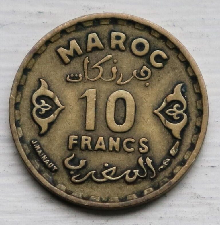 Read more about the article 1371 Morocco Ten 10 Francs Coin