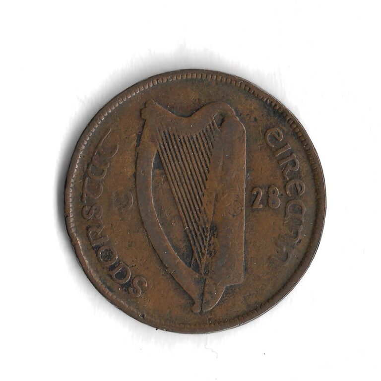 Read more about the article 1928 Ireland 1 Pingin World Coin – Mintage 9 000 000 – KM# 3