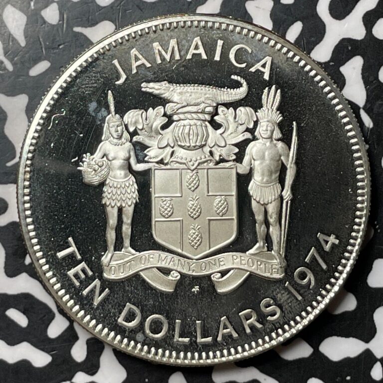 Read more about the article 1974 Jamaica $10 Dollars Lot#E0069 Large Silver Coin! Proof!