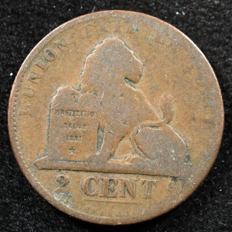 Read more about the article Belgium 2 Centimes 1864  Coin  Inv#E725