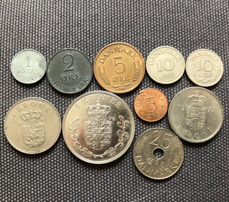 Read more about the article Denmark 🇩🇰 Lot Of 10  World Foreign Coins
