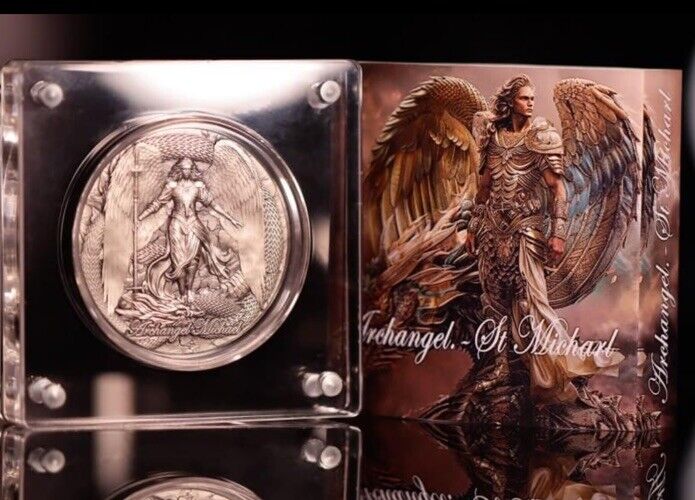 Read more about the article 2024 Cameroon Archangel Michael 2 oz Silver Coin 199 Mintage!