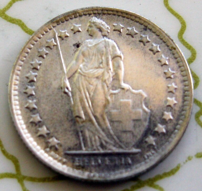 Read more about the article COIN SWITZERLAND 1/2FR 1960 AU SILVER 111-167