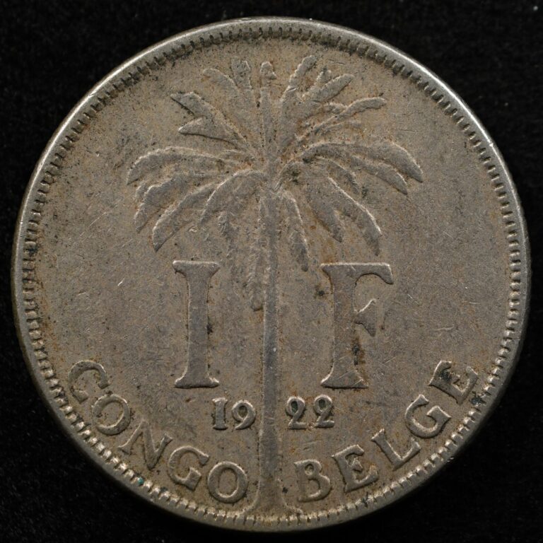 Read more about the article Belgian Congo 1 Franc 1922  Coin  Inv#D246