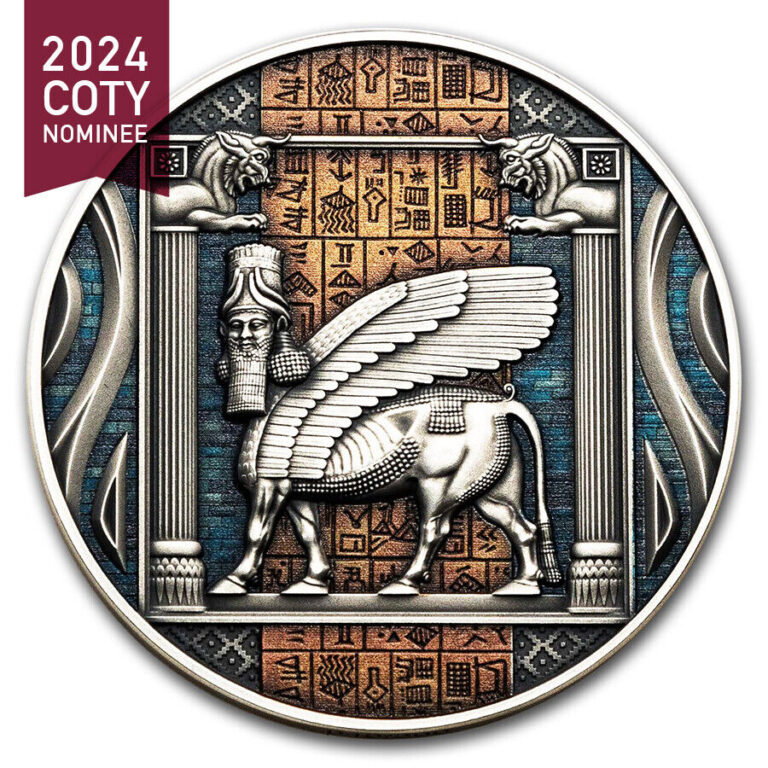 Read more about the article 2023 Cameroon 2 oz Silver Antique Sumerian