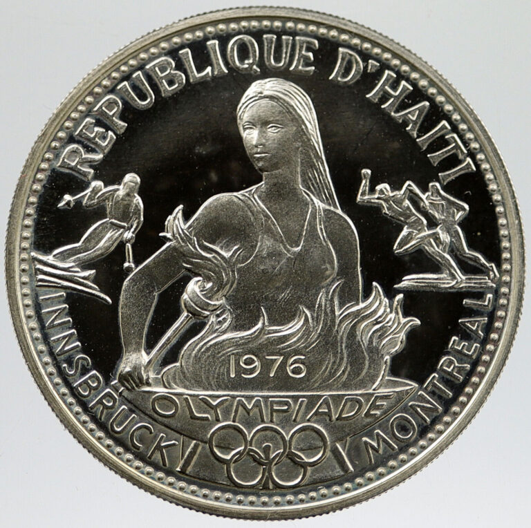 Read more about the article 1976 HAITI Montreal Innsbruck Olympics Proof Silver 50 Gourdes Coin i120283