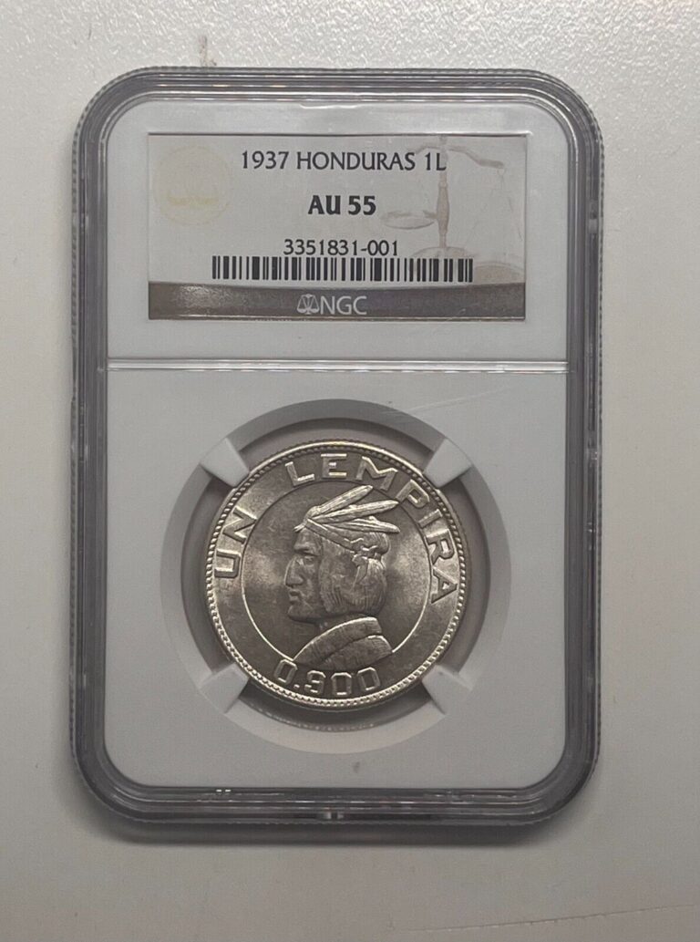 Read more about the article NGC Certified 1937 Honduras Coin 1L AU 55
