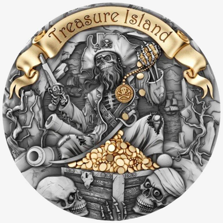 Read more about the article 2024 Cameroon TREASURE ISLAND 2 oz Silver Coin