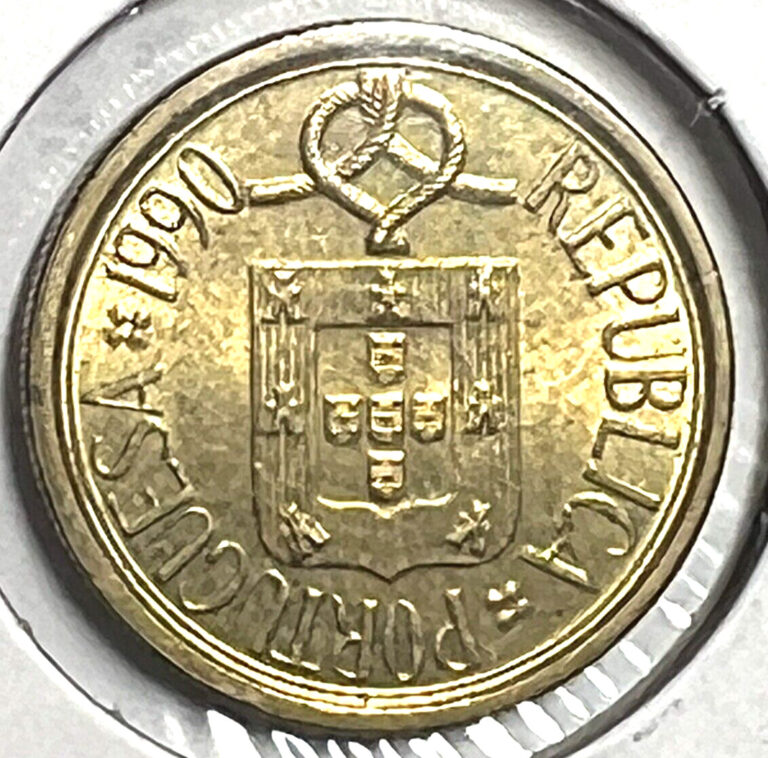 Read more about the article 1990 5 escudos Portugal nickel brass VF