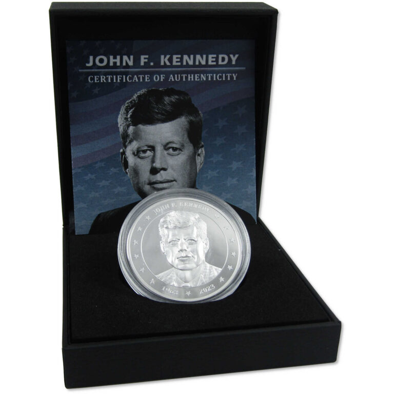 Read more about the article John F Kennedy 1 oz .999 Silver $2 Proof Coin 2023 Fiji COA