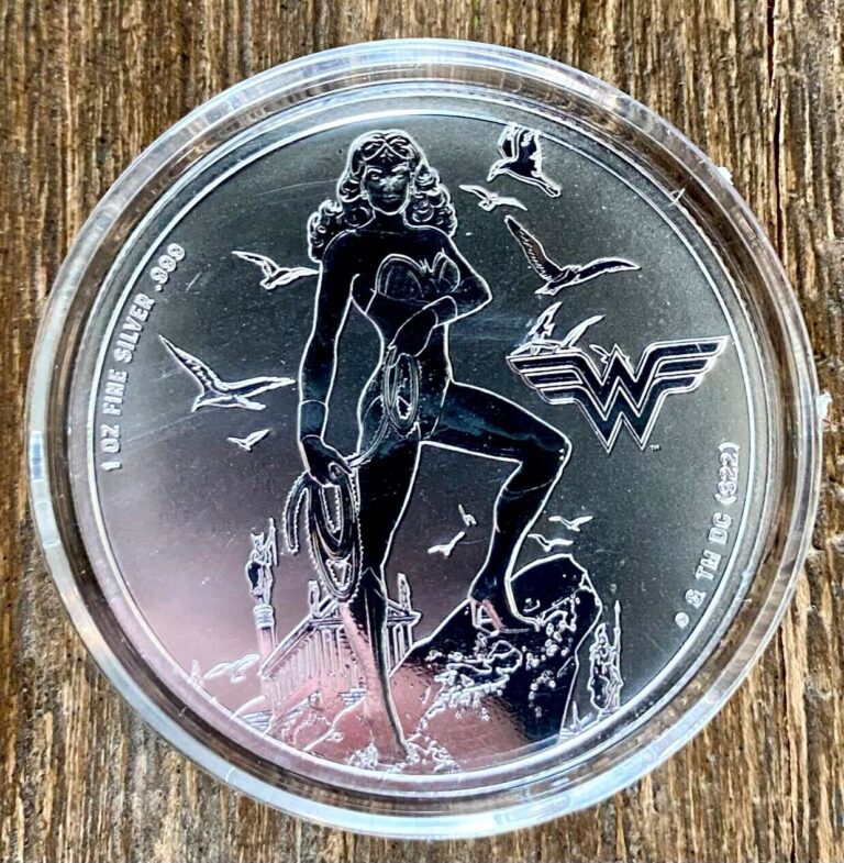 Read more about the article 2024 Samoa 1 Oz .999 Silver $5 Coin.  DC Comics – Wonder Woman