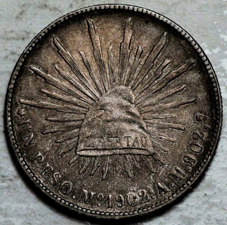 Read more about the article MEXICO “CAP and RAYS” SILVER 1 PESO 1902 Mo-AM (HIGH GRADE!)