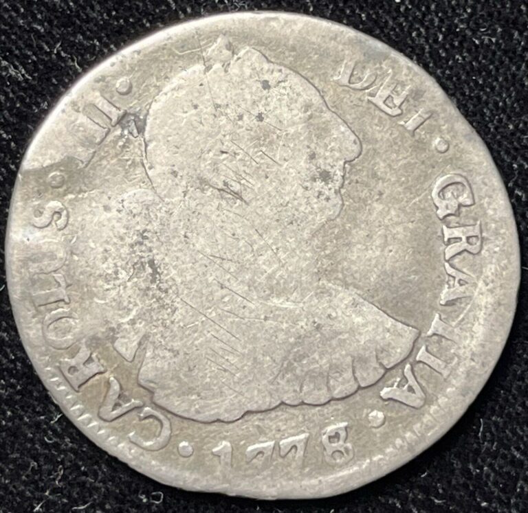 Read more about the article Chile 1778/6 So DA 2 Reales Carlos III Spanish Colonial KM#30 Mintage 68 000