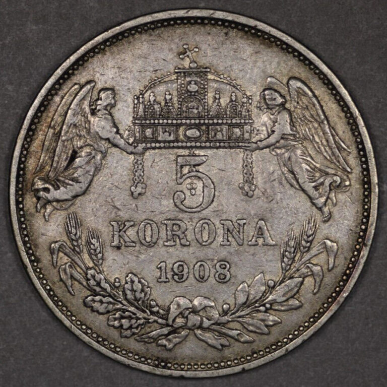 Read more about the article 1908 Hungary Silver 5 Korona