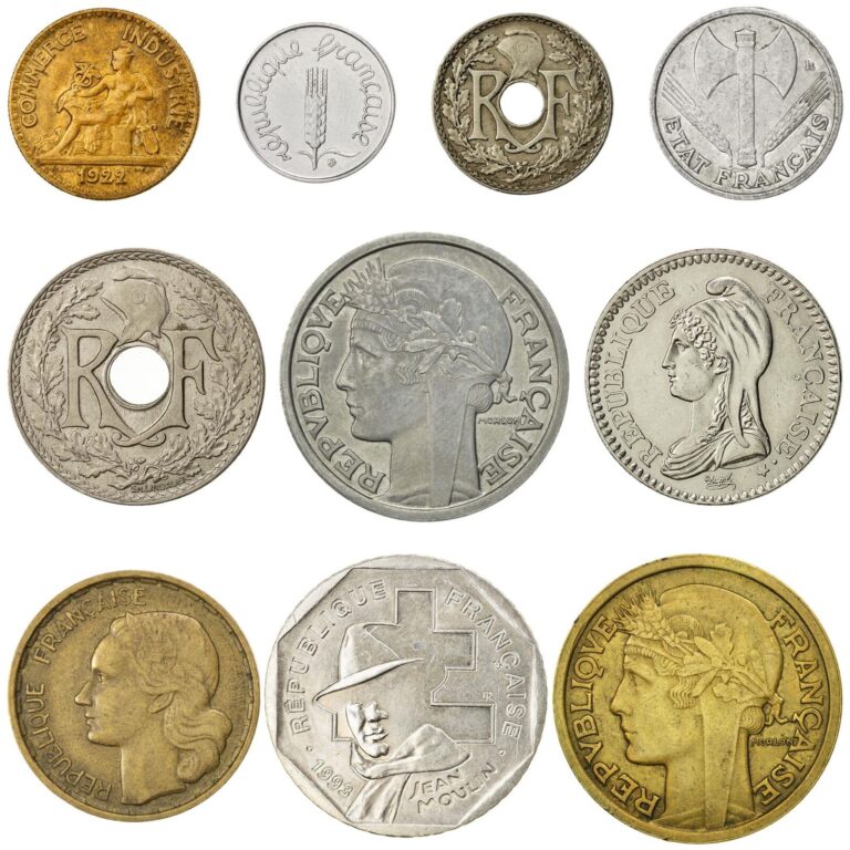 Read more about the article 10 France Coins | French Currency Collection |  1 5 25 50 Centimes 1 2 20 Francs