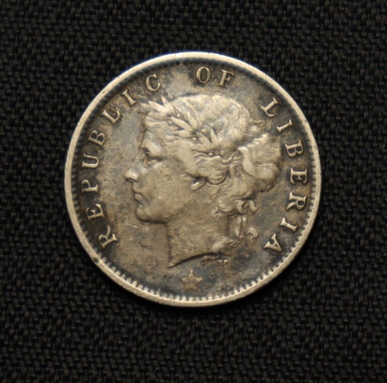 Read more about the article 1896 H Liberia Republic 10 Cents SILVER .925