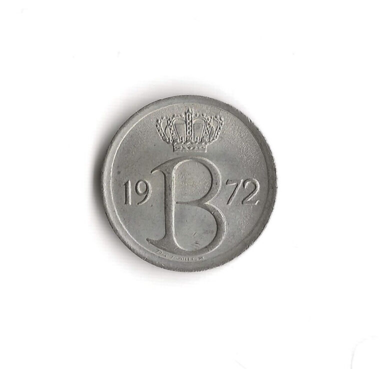 Read more about the article 1972 Belgium – 25 Centimes – 363 – Copper Nickel – 1.8g