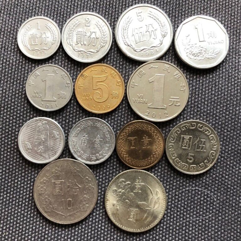 Read more about the article China 🇨🇳 Taiwan 🇹🇼 Lot Of 13  World Foreign Coins