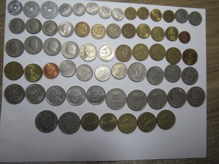Read more about the article Lot of 75 Different Old Greece Coins – 1954 to 1992 – Circulated