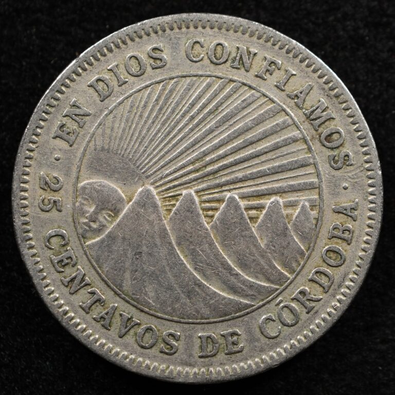 Read more about the article Nicaragua 25 Centavos 1950  Coin  Inv#E500