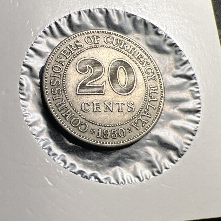 Read more about the article 1950 British Malaya 20 Cents Coin Z4945