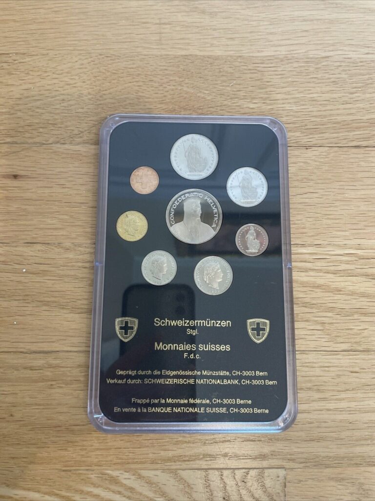 Read more about the article 1986 Swiss Coin Set (8 Coins)  In Case  Mint Condition