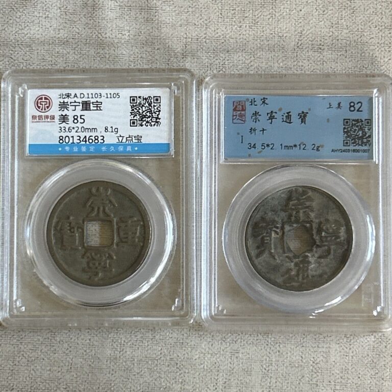 Read more about the article 2 pieces Authenticated Chinese Song Dynasty Copper Coins 100% Authentic #163