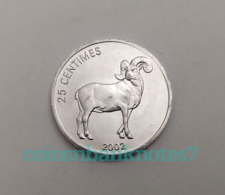 Read more about the article 2002 Congo 25 Centimes Coin  KM77 Uncirculated / Ram