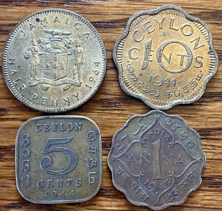 Read more about the article British Colonial Coin Lot: Ceylon  Jamaica  India Coins