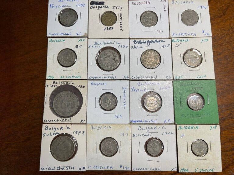 Read more about the article Assorted Bulgaria 16 Coins Lot High Value