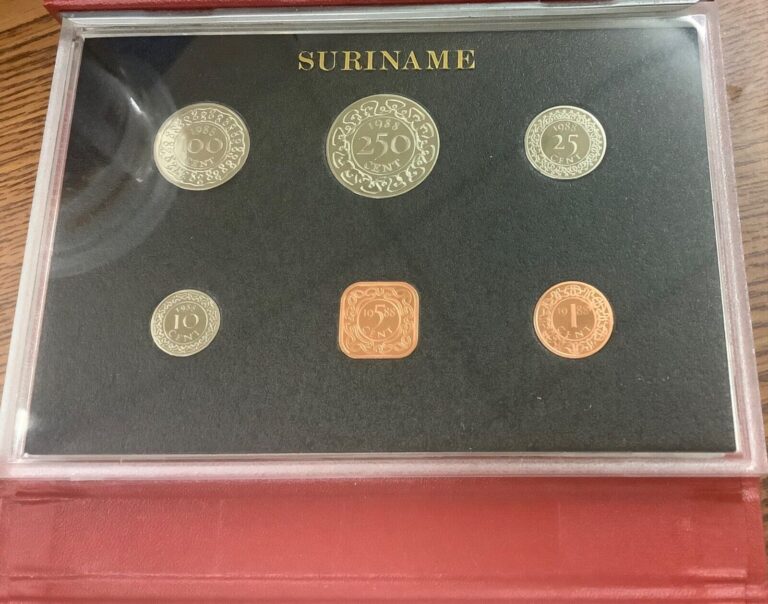 Read more about the article 1988 Suriname Proof set 6 Coins with Certificate in Original Box