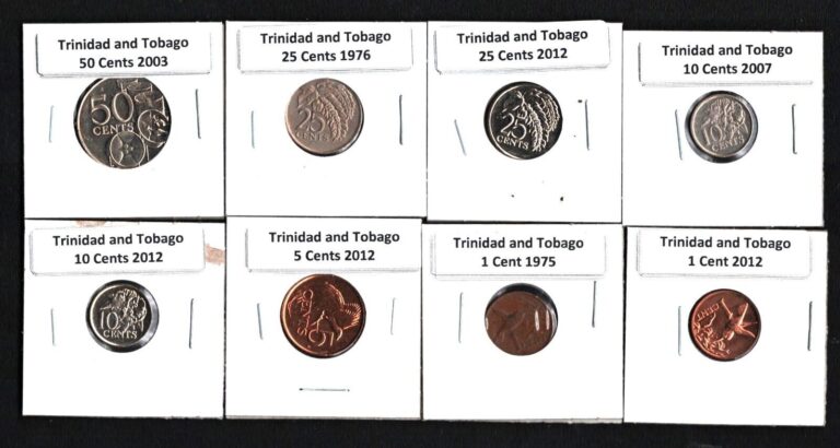 Read more about the article TRINIDAD AND TOBAGO 1975-2012 SET OF 8 COINS