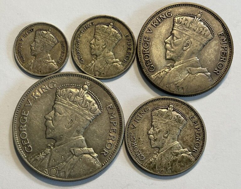 Read more about the article New Zealand Silver Coins – King George V Type Set
