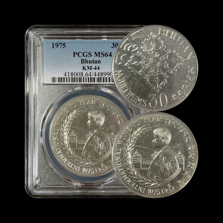 Read more about the article BHUTAN. 1975  30 Ngultrums  Silver – PCGS MS64 – International Women’s Year